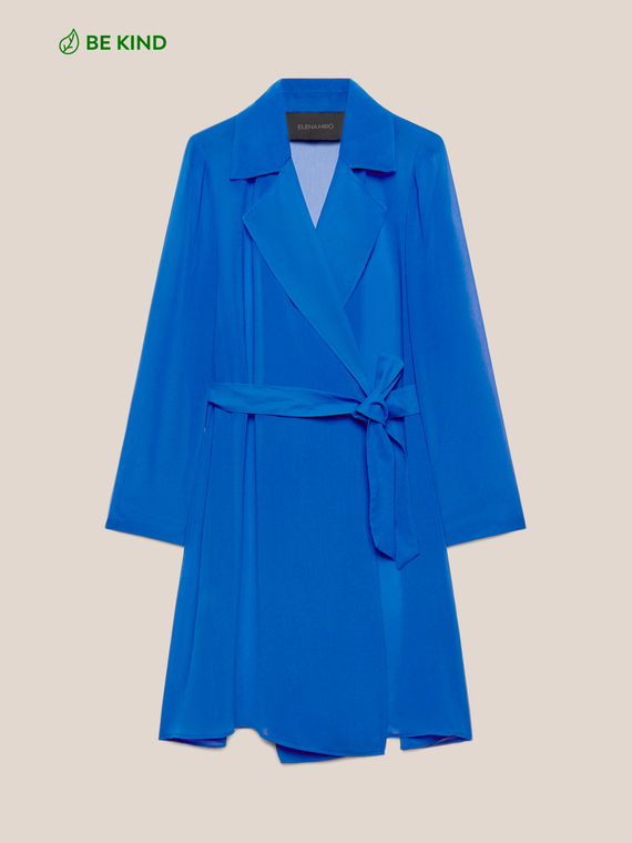 Eleganter Trenchcoat in Georgette