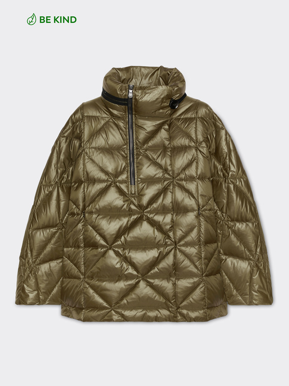 Quilted down jacket