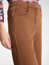 Pantaloni cropped cinque tasche in drill image number 3