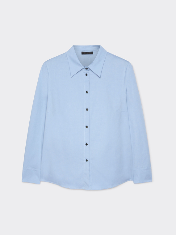 Stretch poplin shirt