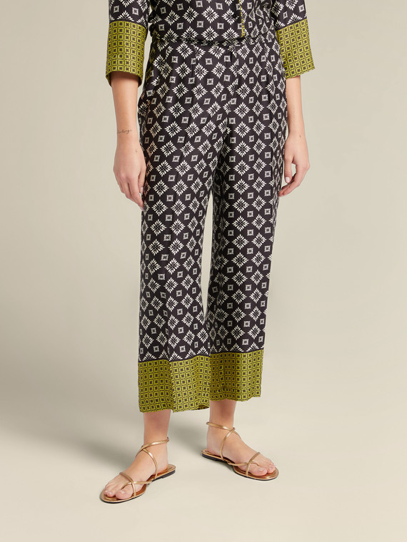 Printed trousers