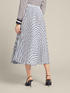 Printed pleated skirt image number 1