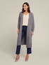 Cardigan lungo in lana comfort image number 0