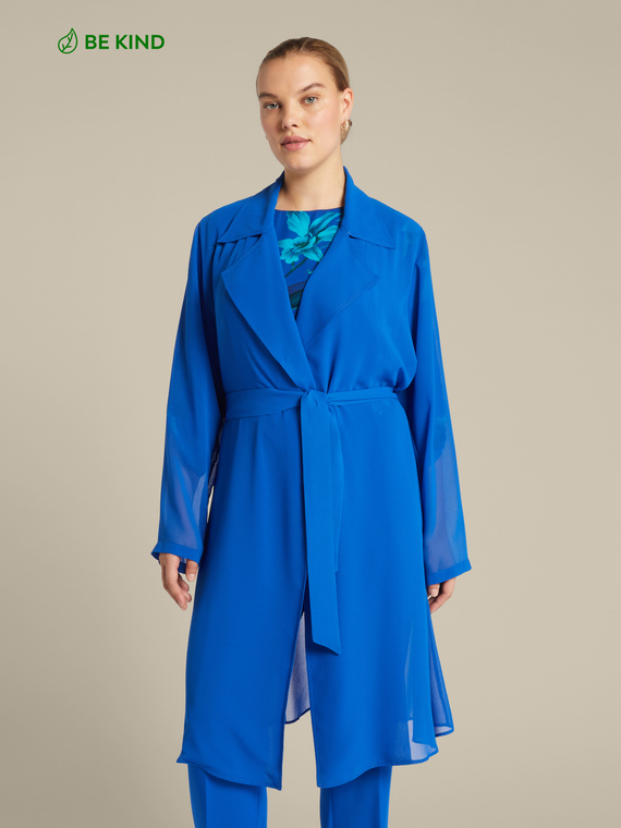 Eleganter Trenchcoat in Georgette