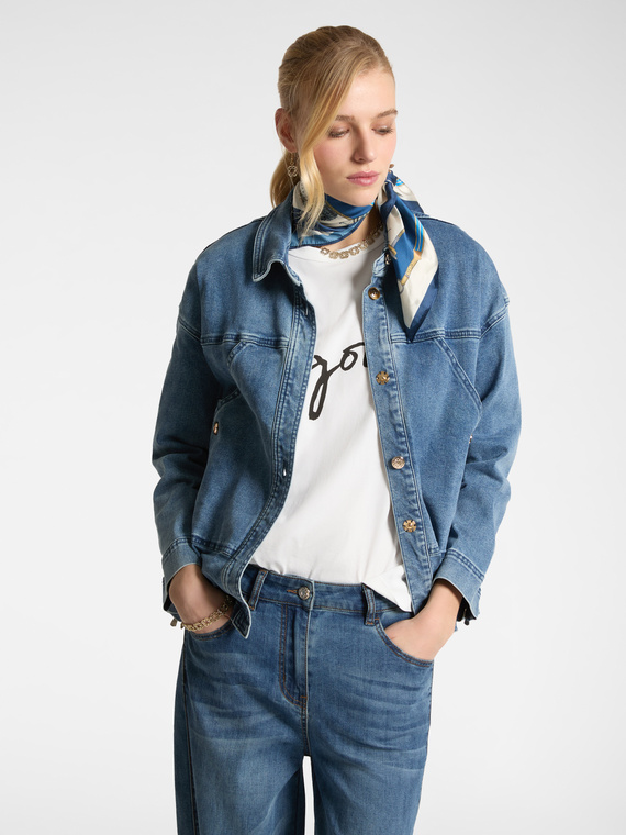 Giacca oversize in denim