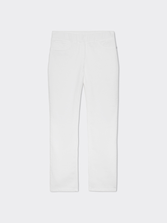 Straight-leg pull-on trousers