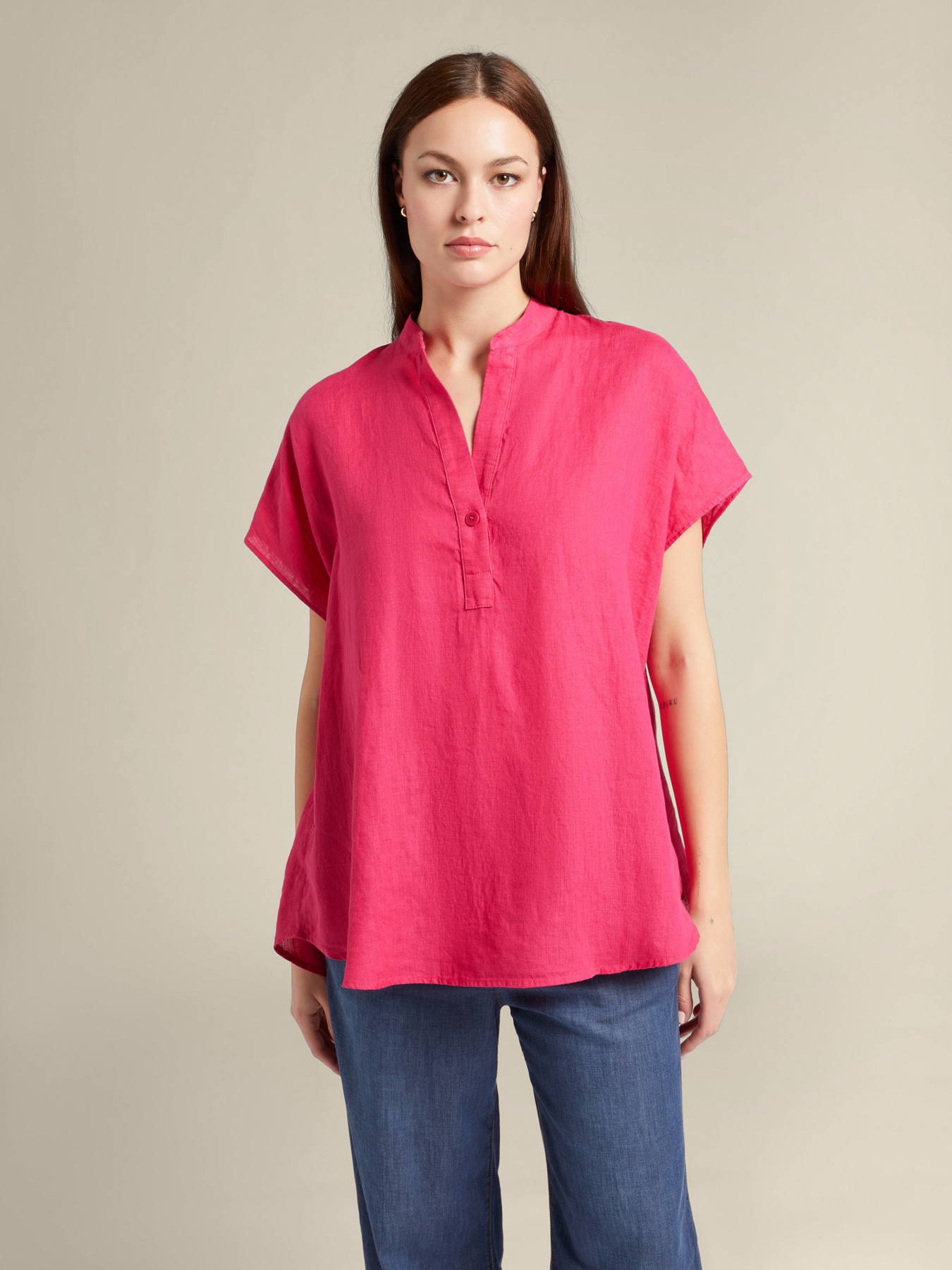 Linen blouse image number 0