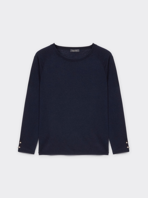 Wool and viscose sweater