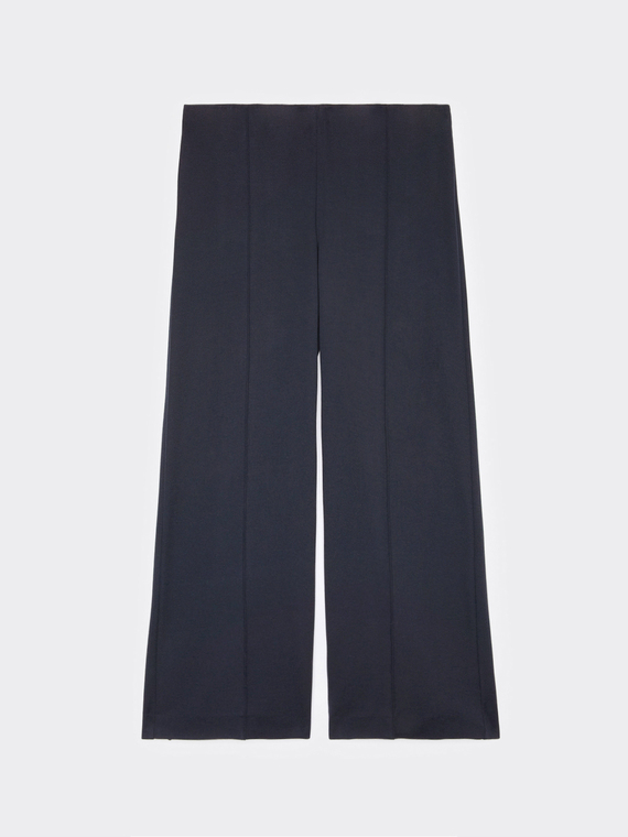 Cropped jersey trousers