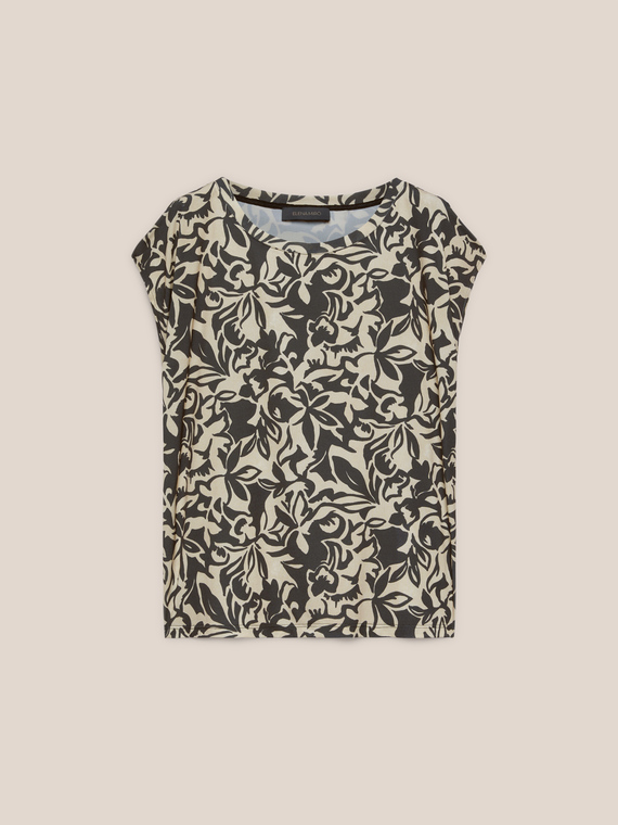 Printed jersey top