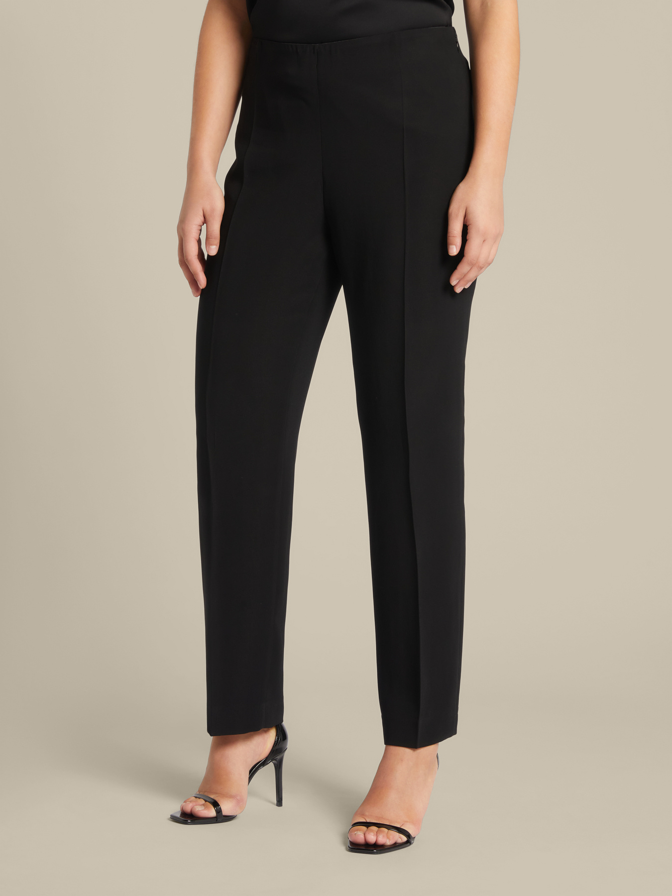 Pantaloni slim in cady stretch image number 0