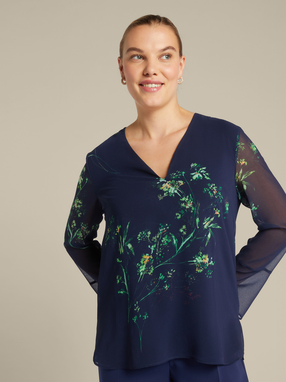 Blouse florale élégante