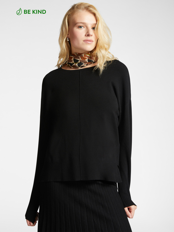 Pull en viscose LENZING™ ECOVERO™ avec bord