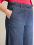 Pantaloni palazzo in chambray image number 3