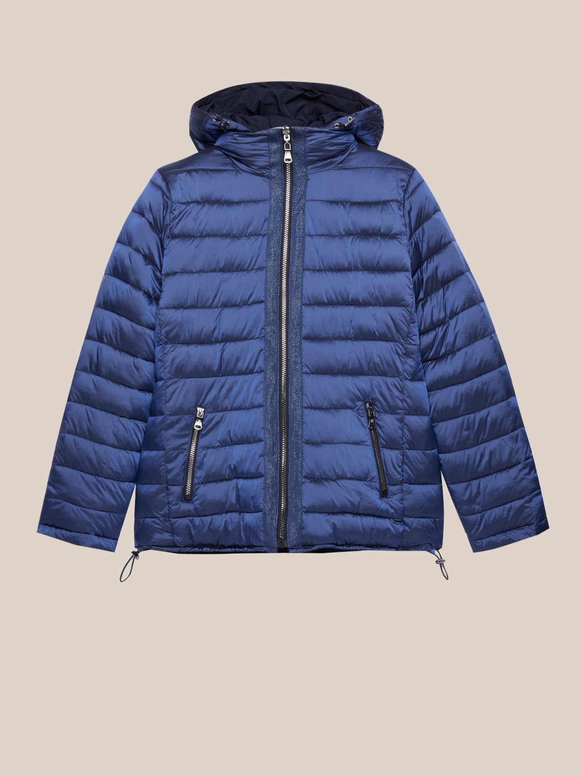 reversible down jacket with hood