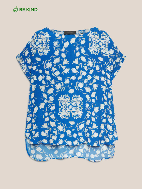 Blusa stampata in viscosa ECOVERO™