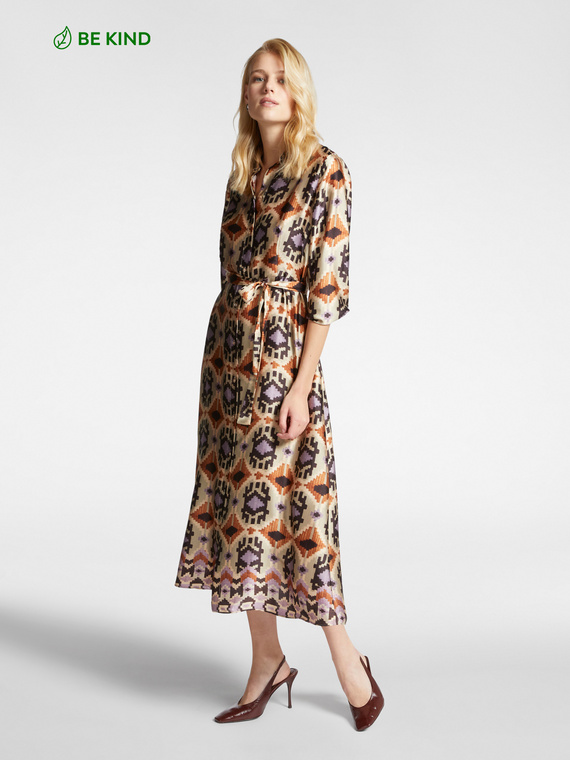 Kleid mit Ethno-Print