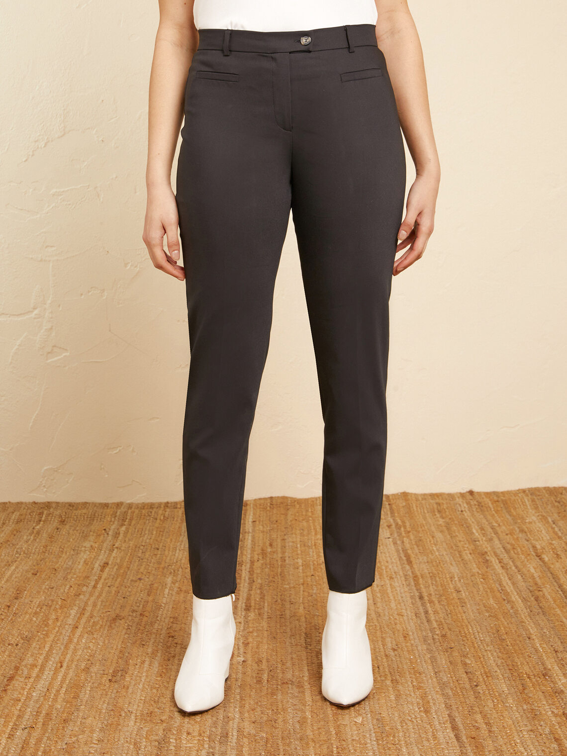 gap double knit girlfriend pant