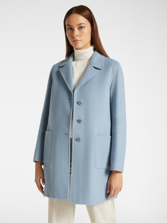 Tailored coat in double fabric