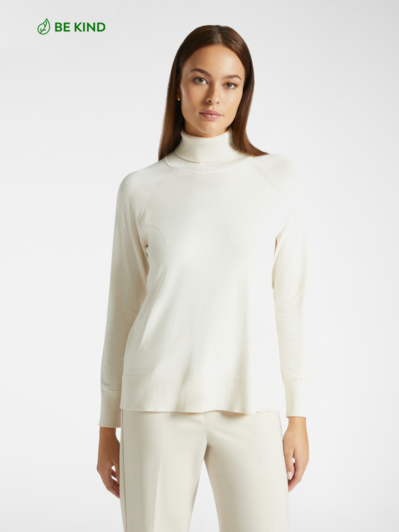 LENZING™ ECOVERO™ viscose turtleneck sweater