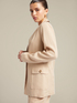 Saharienne style linen blazer image number 3