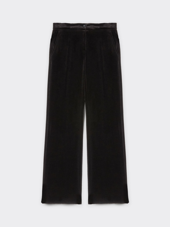 Velvet men’s cut trousers