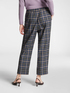 Pantaloni cropped in tessuto checks image number 1