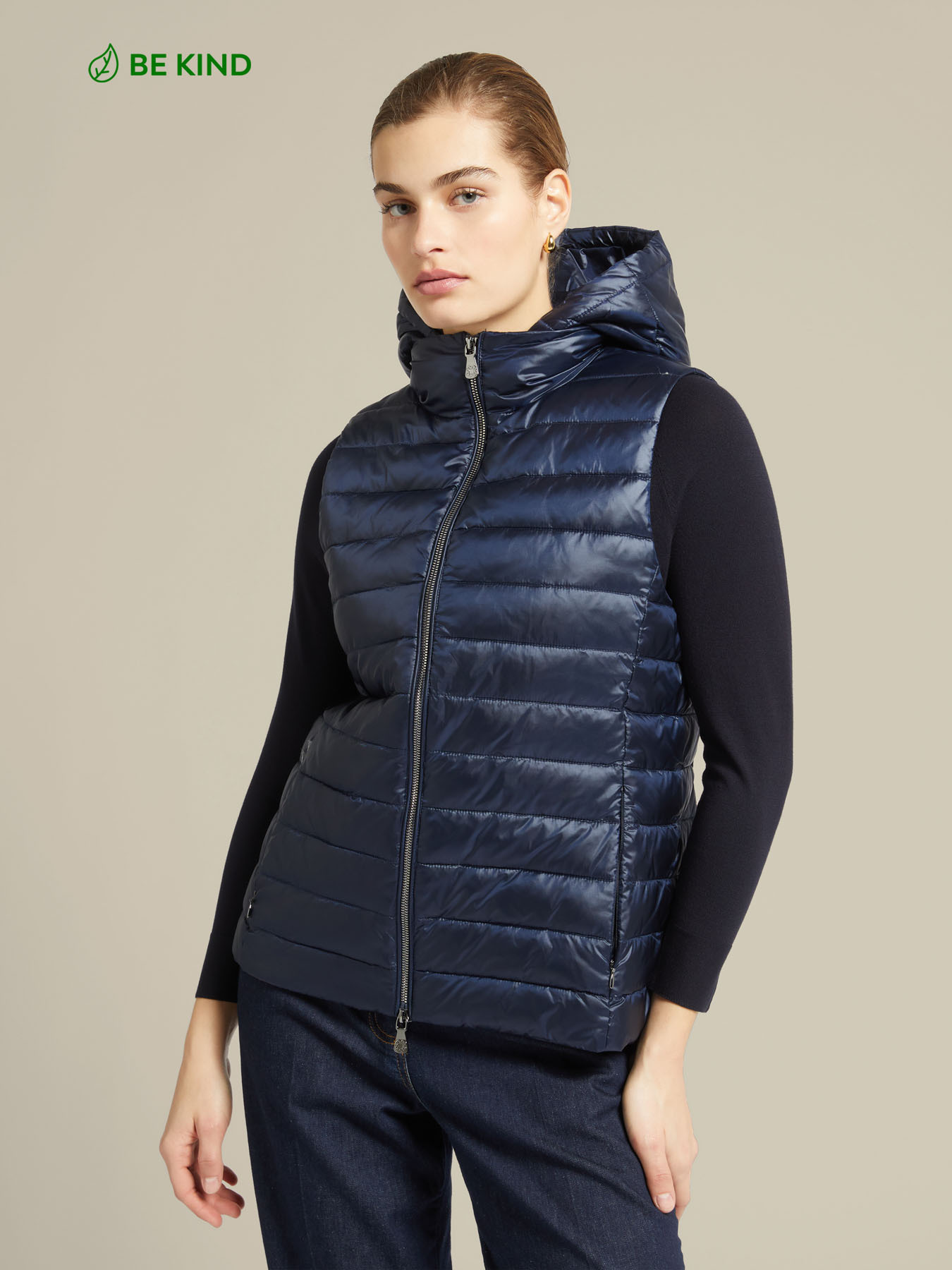 Gilet trapuntato nylon riciclato image number 0