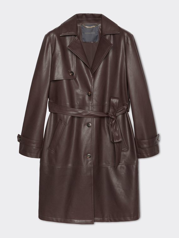 Trench coat with belt