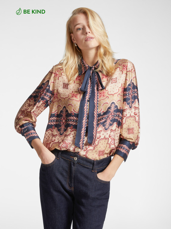 LENZING™ ECOVERO™ viscose print shirt