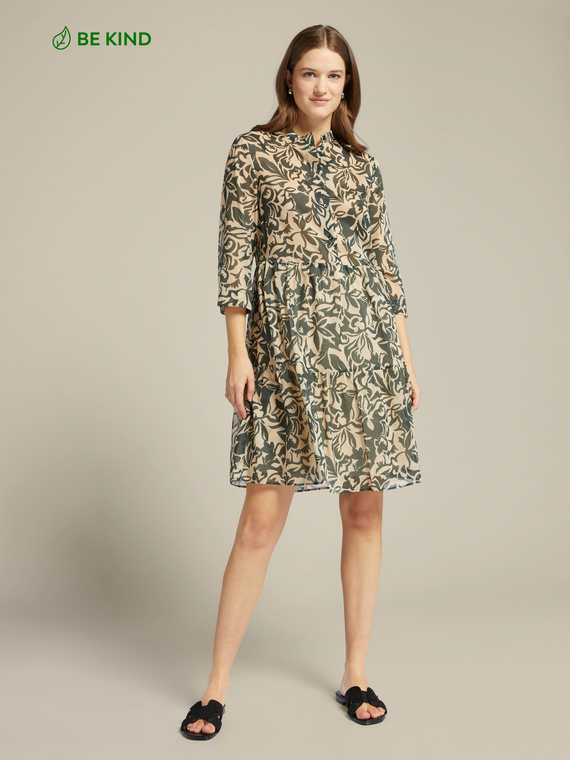 Printed organic cotton dress