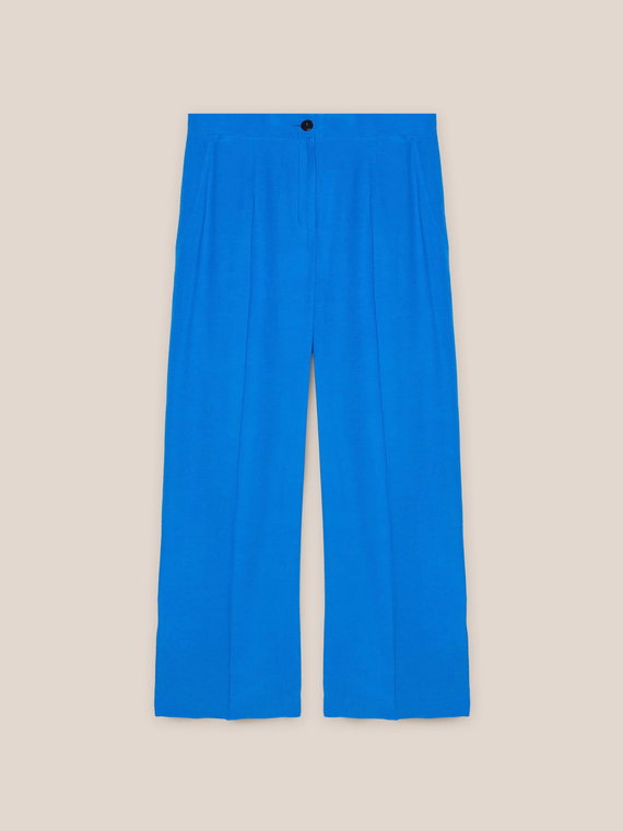 Pantalon droit en viscose