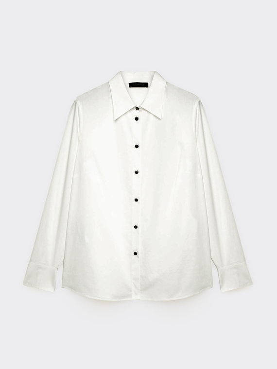 Stretch poplin shirt