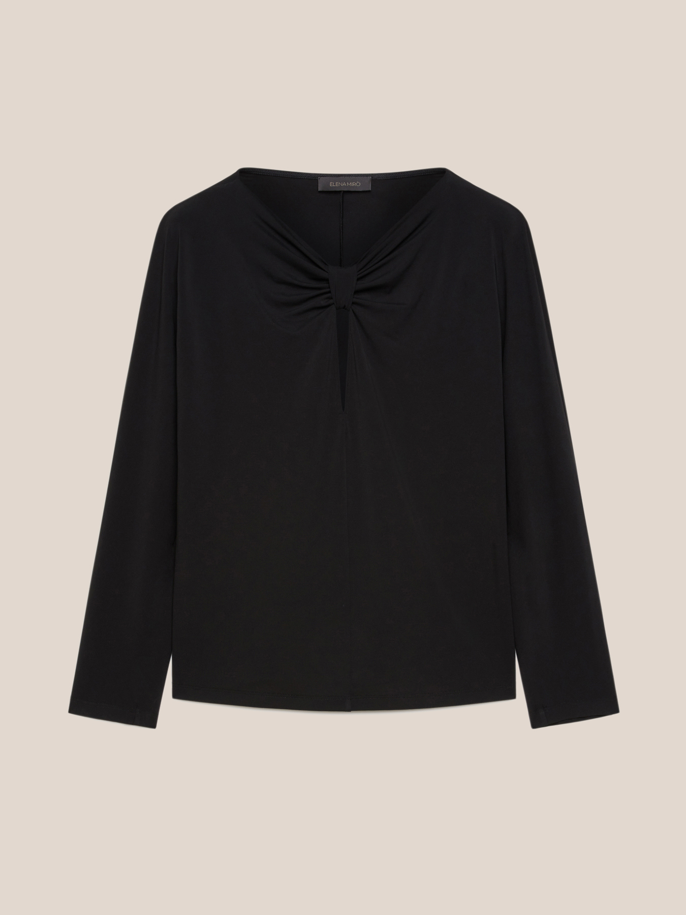 T shirt con nodo davanti