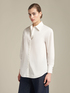 Camicia lunga in cotone stretch image number 0