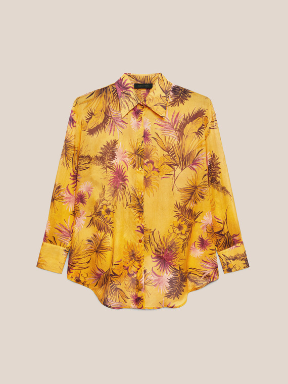 Camicia dalla stampa tropicale