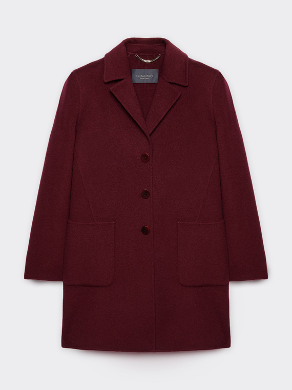 Tailored coat in double fabric