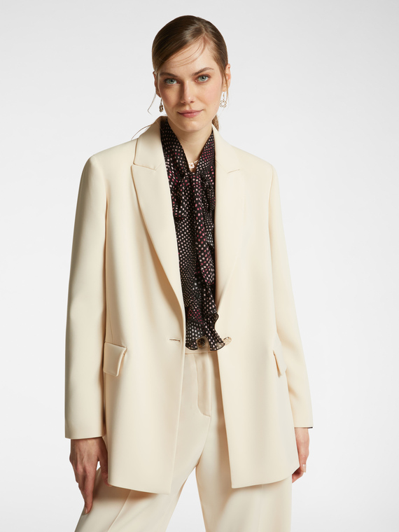 Blazer in crepe cady