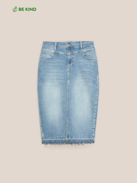 Sustainable cotton denim skirt