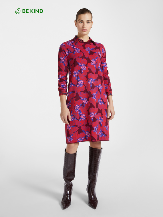 Jacquard tricot dress