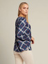 Blusa in raso stampato Ecovero™ image number 1