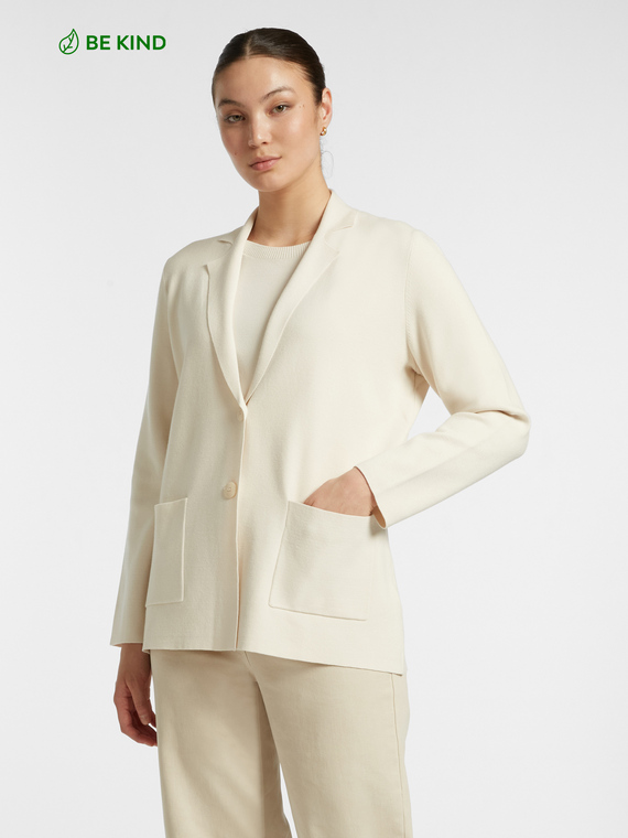 Cárdigan modelo blazer