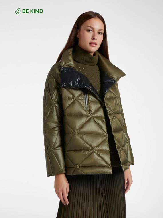 Quilted down jacket