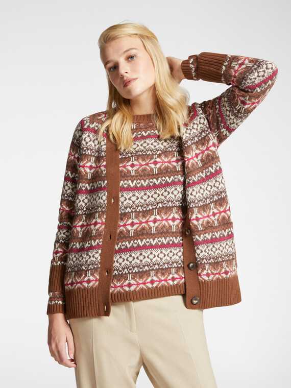 Cardigan jacquard