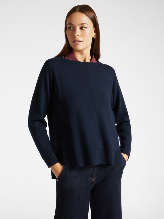 Straight-fit crew-neck sweater