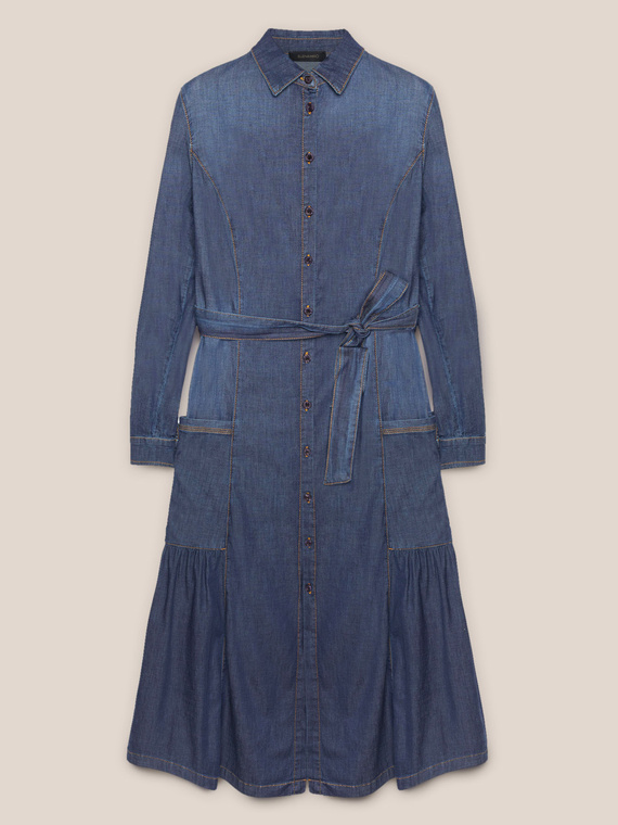 Hemdblusenkleid aus Chambray